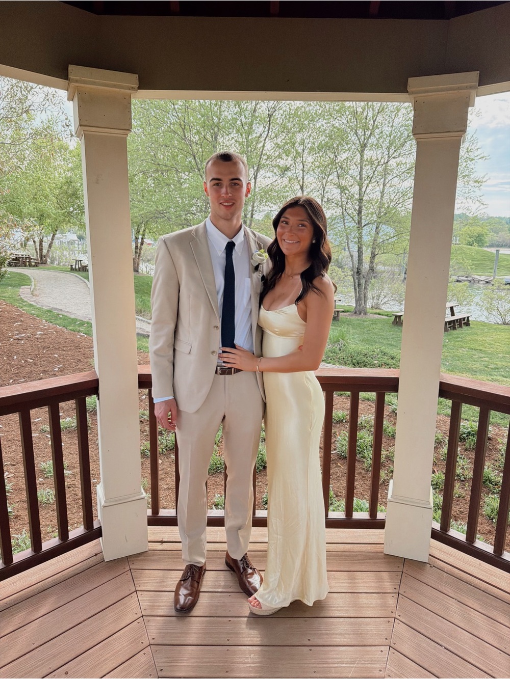 Hello Molly Yellow Satin Slip Wedding/Prom Dress